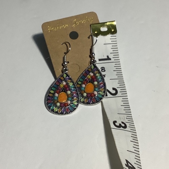 Bohemian Vintage Dangle Drop Earrings Women's Fishnet Hook - Picture 2 of 6